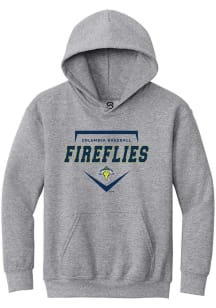 Summit Sportswear Columbia Fireflies Youth Grey Homeplate Long Sleeve Hoodie