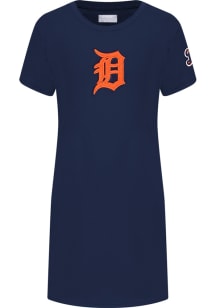 Pro Standard Detroit Tigers Toddler Girls Navy Blue Classic Essentials Short Sleeve Dress