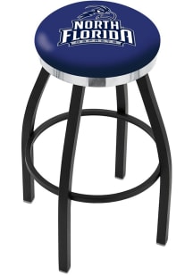 North Florida Ospreys Chrome Seat Pub Stool - Black