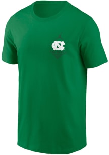 Nike North Carolina Tar Heels Kelly Green 2 Hit Aer Lingus Football Core Short Sleeve T Shirt