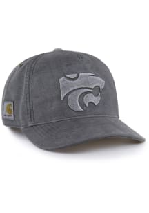 47 K-State Wildcats Carhartt Garment Dyed Hitch RF Adjustable Hat - Charcoal