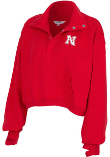 Nebraska Cornhuskers Womens Red Powerhouse Qtr Zip