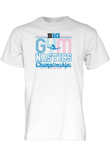 Blue 84 Big Ten White 2026 Big Ten Women's Gymnastics Championship Short Sleeve T Shirt