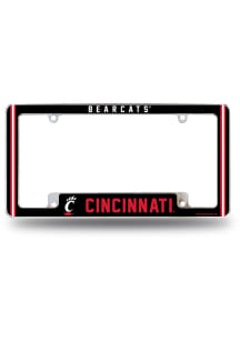 Cincinnati Bearcats Classic All Over Chrome License Plate Frame - White