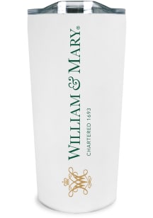 William & Mary Tribe 18oz Soft Touch Stainless Steel Tumbler - White