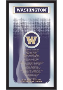 Washington Huskies Fight Song Hanging Back Bar Mirror