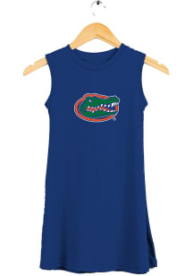 Vive La Fete Florida Gators Toddler Girls Blue Gwen Short Sleeve Dress