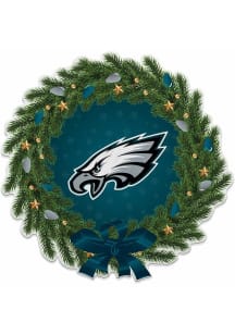 Philadelphia Eagles Wreath Sport Shape Pennant - Black
