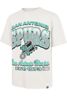 47 San Antonio Spurs White Bounce Arch Short Sleeve Fashion T Shirt