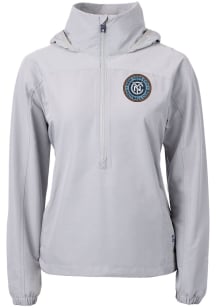 Cutter and Buck New York City FC Womens Grey Charter Eco Pullover