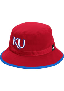 Adidas Kansas Jayhawks Red Seasonal Mens Bucket Hat
