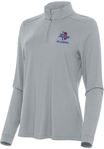 Antigua Tulsa Golden Hurricane Womens Ash Alumni Intent Qtr Zip