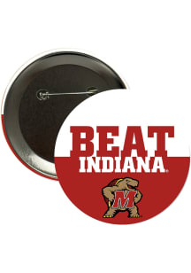 Maryland Terrapins BEAT Indiana 3" Button - Red