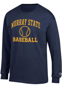 Champion Murray State Racers Navy Blue Baseball Jersey Long Sleeve T Shirt