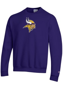 Champion Minnesota Vikings Mens Purple Powerblend Long Sleeve Crew Sweatshirt