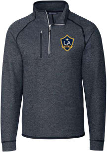 Cutter and Buck LA Galaxy Mens Navy Blue Mainsail Long Sleeve Qtr Zip Pullover