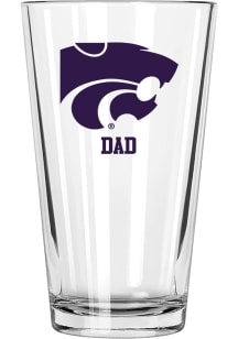 K-State Wildcats Dad 16 oz Pint Glass - White