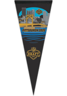 Pittsburgh Steelers 2026 NFL Draft Bridge 12x30 Pennant - Black