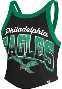 47 Philadelphia Eagles Womens Black Shimmer Shadow Tank Top