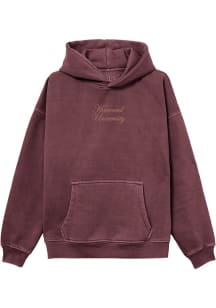 Harvard Crimson Womens Maroon Small Script Hooded Sweatshirt
