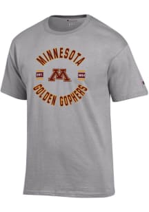 Champion Minnesota Golden Gophers Grey Jersey Short Sleeve T Shirt
