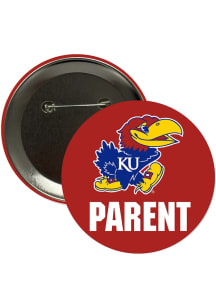 Kansas Jayhawks 3" Parent Button - Blue