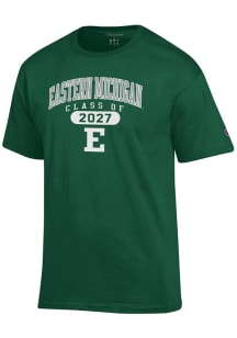 Champion Eastern Michigan Eagles Green Pill Class of 2027 Jersey Short Sleeve T Shirt