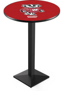 Wisconsin Badgers Mascot Square Base Pub Table