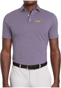 Holderness and Bourne LSU Tigers Mens Purple Springer Short Sleeve Fashion Polo
