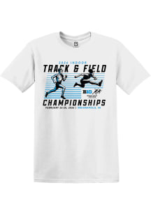 Summit Sportswear Big Ten White 2026 Indoor Track & Field Championships Short Sleeve T Shirt