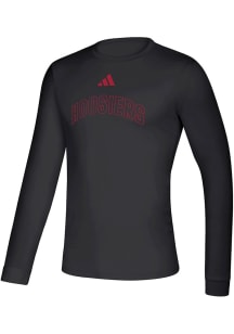 Adidas Indiana Hoosiers Black Heat Seal Creator Long Sleeve T-Shirt