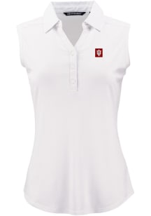Cutter and Buck Indiana Hoosiers Womens White Forge Eco Polo Shirt