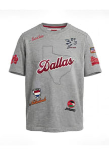 Mondetta Dallas Ft Worth Grey Unity TEE Short Sleeve Fashion T Shirt