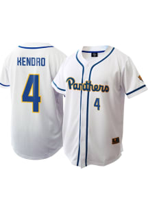 Jacob Kendro  Pitt Panthers Mens White NIL Baseball Jersey