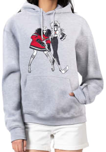 4Her Ottawa Senators Womens Grey Hockey Girls Hooded Sweatshirt