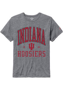 Indiana Hoosiers Grey All American Oversized Number One Short Sleeve T Shirt