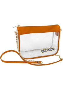 Logo Brands West Virginia Mountaineers Brown Primary Hype Clear Bag
