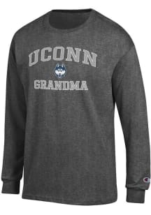 Champion UConn Huskies Charcoal Grandma Jersey Long Sleeve T Shirt