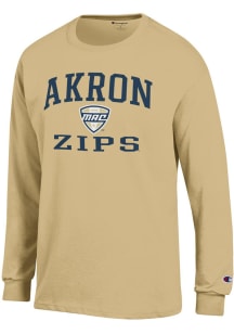 Champion Akron Zips Gold MAC Arch Jersey Long Sleeve T Shirt