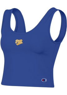 Champion Pitt Panthers Womens Blue Scoop Tank Top