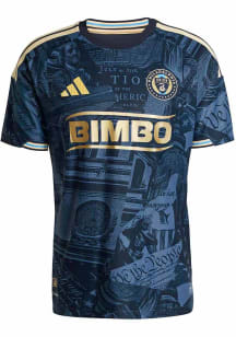 Philadelphia Union Mens Adidas Authentic Soccer 1776 Home Jersey - Navy Blue