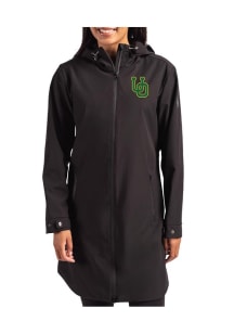 Cutter and Buck Oregon Ducks Womens Black Camano Light Weight Jacket