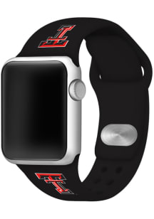 Texas Tech Red Raiders Black Silicone Sport Apple Watch Band