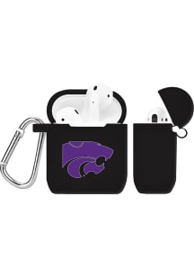 K-State Wildcats Silicone AirPod Keychain - Black