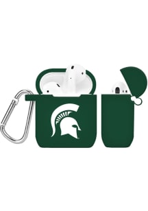 Michigan State Spartans Silicone AirPod Keychain - Green