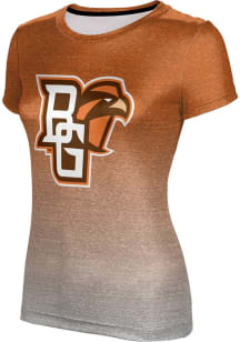 ProSphere Bowling Green Falcons Womens Orange Ombre Short Sleeve T-Shirt