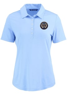 Cutter and Buck Philadelphia Union Womens Light Blue Coastline Eco Short Sleeve Polo Shirt