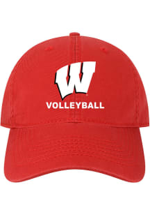 Wisconsin Badgers Volleyball EZA Twill Adjustable Hat - Red