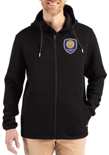 Cutter and Buck Orlando City SC Mens Black Epic Comfort Full Zip Light Weight Jacket