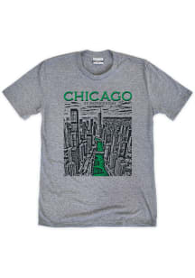 Chicago Grey Green River Short Sleeve Fashion T Shirt